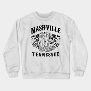 Nashville Tennessee Country Music Crewneck Sweatshirt